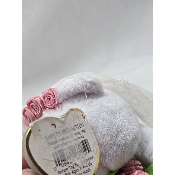 TY We Do Wedding Bear Duo Beanie Baby Bride & Groom 2004 Stuffed Toy - Picture 6 of 13